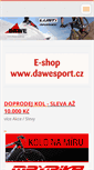 Mobile Screenshot of dawe-sport.cz
